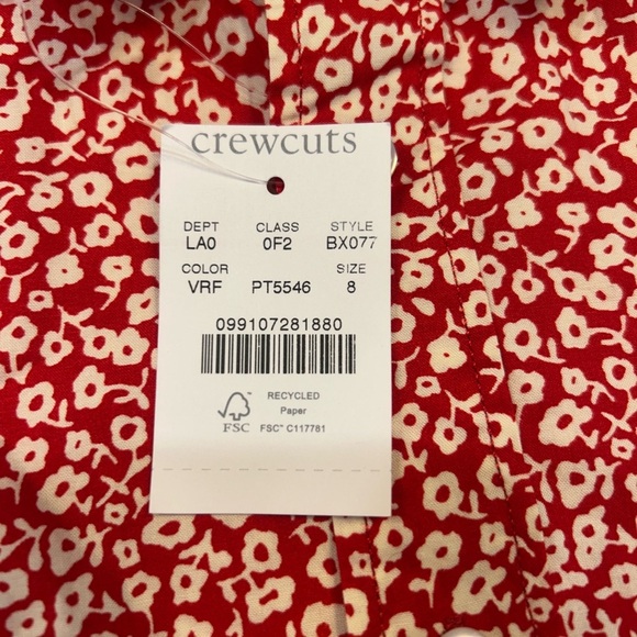 Jcrew crewcuts boys size 8 new with tags floral Hawaiian shirt! - Picture 2 of 4